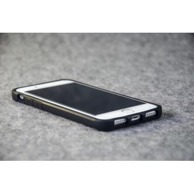Защитный чехол для iPhone 6/7/8 из натуральной кожи питона тёмно-синего цвета с основанием из термополиуретана