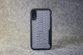 iPhone XR Grey Python Case