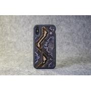 iPhone X / Xs Dark Blue Python Case