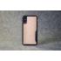 Защитный чехол для iPhone X / Xs из натуральной кожи питона розового (пудра) цвета с основанием из термополиуретана