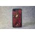 Защитный чехол для iPhone 6/7/ 8 Plus из натуральной кожи питона бордового цвета с основанием из термополиуретана.