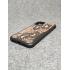 Защитный чехол для iPhone 11 Pro Max из натуральной итальянской кожи питона бежевого цвета (мелкий рисунок) с основанием из термополиуретана