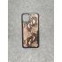 Защитный чехол для iPhone 11 Pro Max из натуральной итальянской кожи питона бежевого цвета (мелкий рисунок) с основанием из термополиуретана