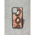 Защитный чехол для iPhone 11 Pro из натуральной итальянской кожи питона бежевого цвета с основанием из термополиуретана