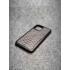 Защитный чехол для iPhone 12 Pro Max из натуральной кожи питона серого цвета с основанием из термополиуретана