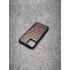 Защитный чехол для iPhone 12 / iPhone 12 Pro из натуральной кожи крокодила (имитация) коричневого цвета с основанием из термополиуретана