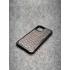 Защитный чехол для iPhone 12 / iPhone 12 Pro из натуральной кожи питона серого цвета с основанием из термополиуретана