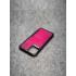 Защитный чехол для iPhone 12 / iPhone 12 Pro из натуральной кожи питона малинового цвета с основанием из термополиуретана