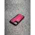 Защитный чехол для iPhone 12 Mini из натуральной кожи питона малинового цвета с основанием из термополиуретана