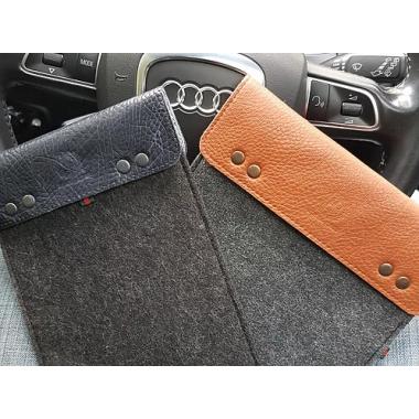  Royal iPad Case |Чехол -подставка из фетра и кожи для iPad Mini / планшета 8"
